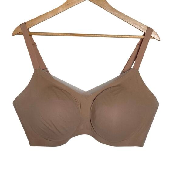 Honeylove CrossOver Wireless Bra Womens Size 2X / 42 C/D Color Sand - Picture 5 of 9